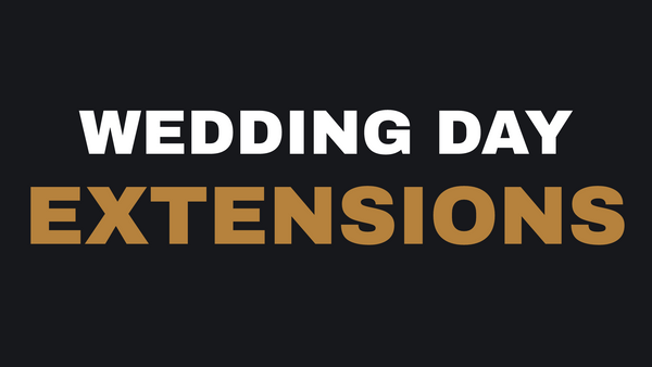 Wedding hair extensions guide at Lumina Extensions & Beauty Bar, Cary NC.